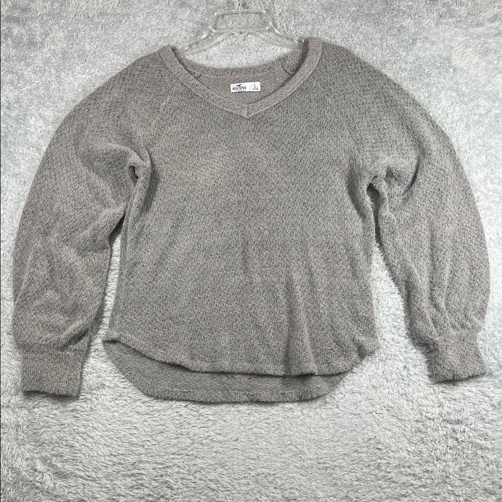 Hollister Gray V-Neck Sweater